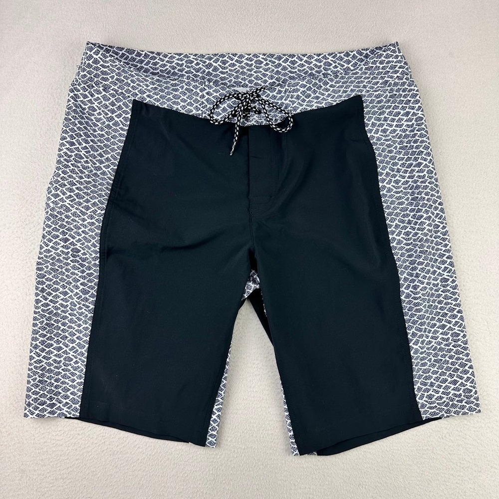 Columbia‎ PFG Tidal Boardshorts 11" Men XL Black Snakeskin Performance Surf Fish